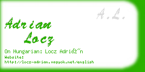 adrian locz business card